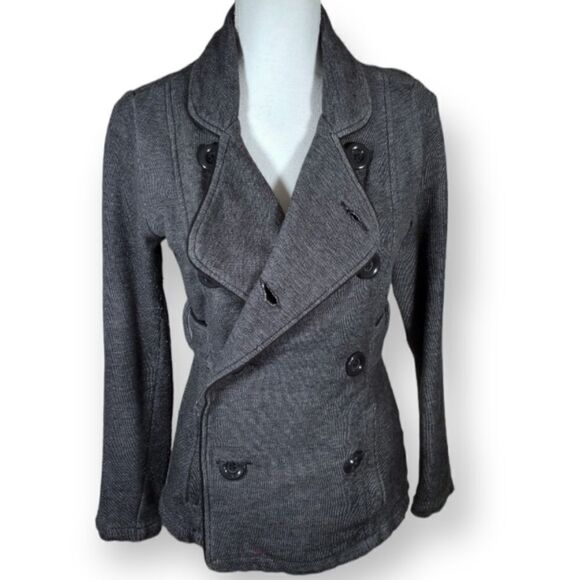 ROXY GRAY PEACOAT SZ.S EUC - Picture 1 of 7